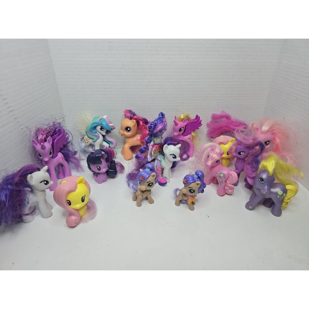 My Little Pony Generation 3, 4 Plus Lot of 16 Pony Figures Hasbro Cake Topper 2